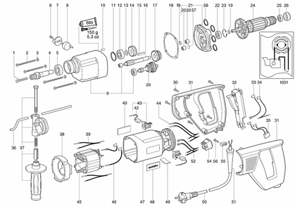 Part Location Diagram of 338042660 Metabo Rating Plate