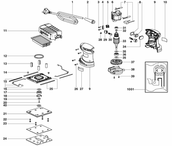 Part Location Diagram of 141112180 Metabo Countersunk Screw