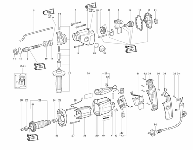 Part Location Diagram of 143114750 Metabo Ball Bearing, 6X 19X 6