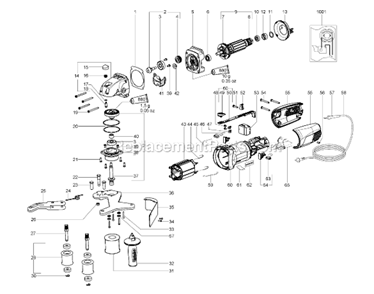 Part Location Diagram of 340012470 Metabo Spurwheel