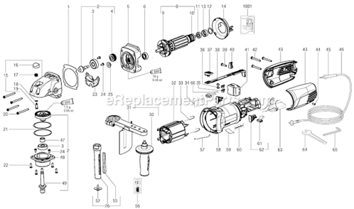 Part Location Diagram of 344161520 Metabo Hexagonal Key