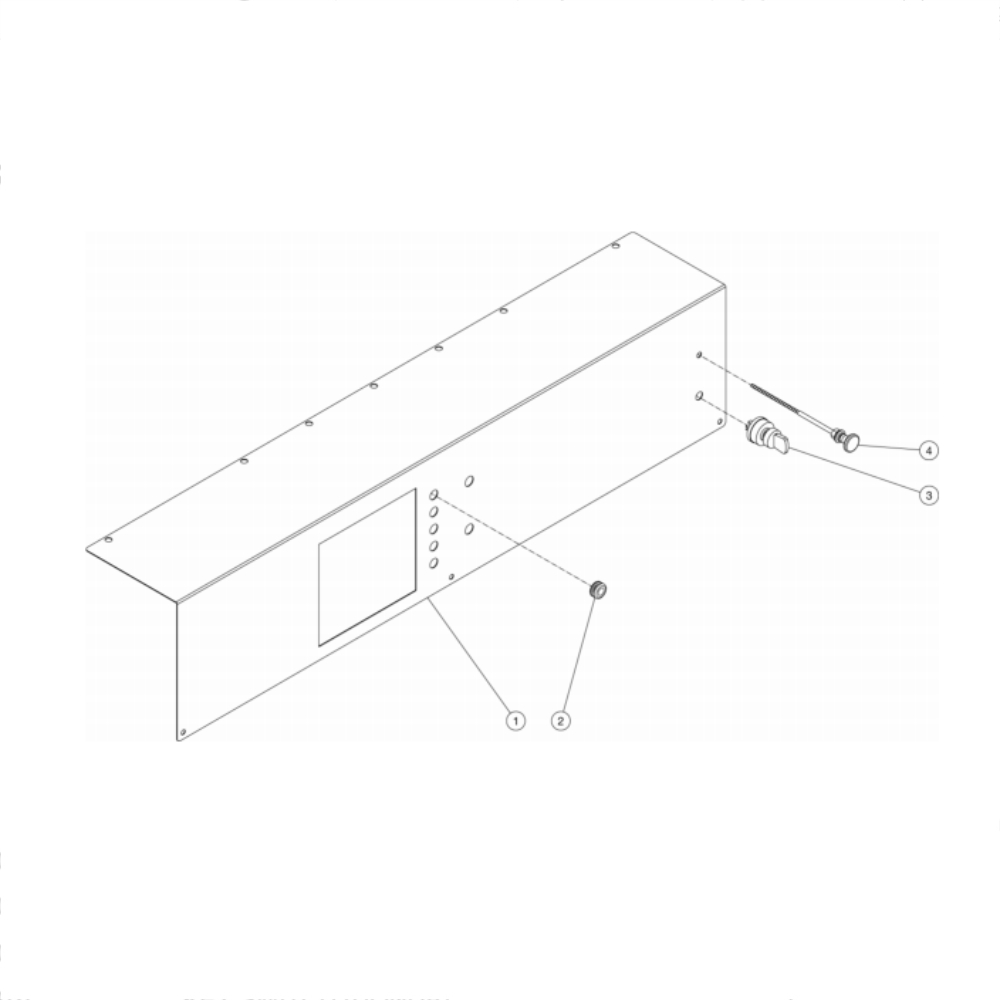 Control Panel Diagram and Parts List for HS-3504-0MGV  Mi-T-M Pressure Washer