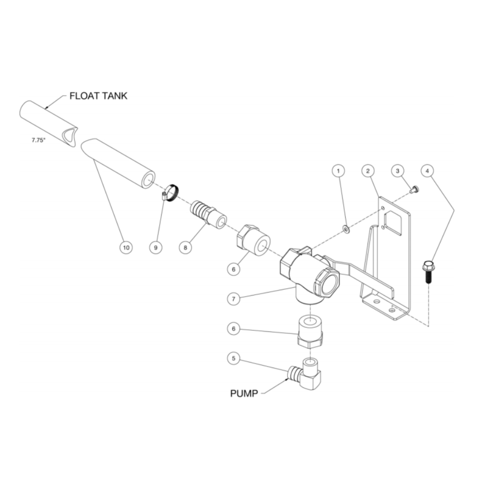 Ball Valve Diagram and Parts List for HDS-4005-1H6G  Mi-T-M Pressure Washer