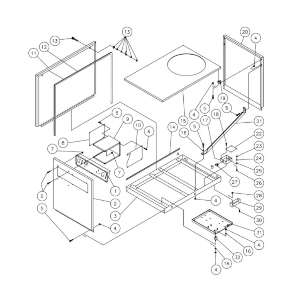 Frame Diagram and Parts List for HG-2004-0M30  Mi-T-M Pressure Washer