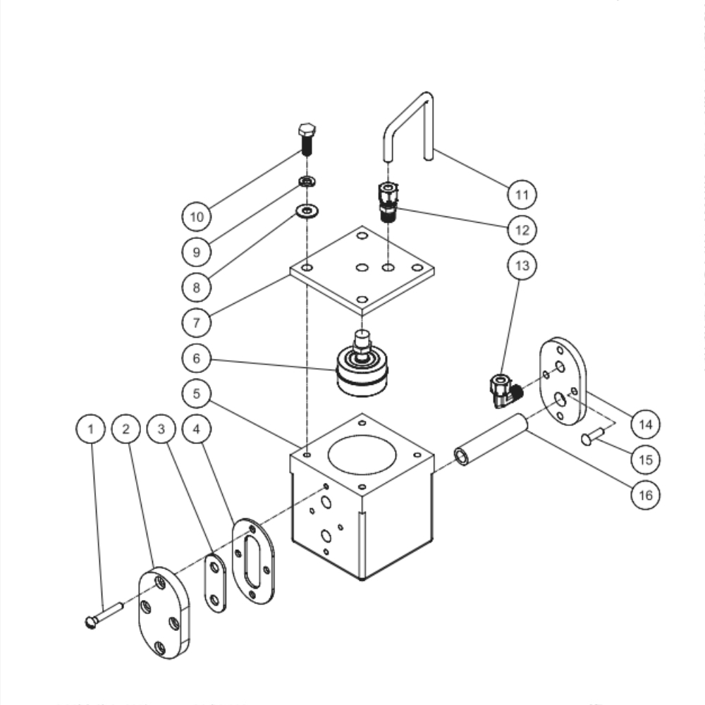 Low Oil Shutdown Diagram and Parts List for ADD-46310-120HM  Mi-T-M Compressor