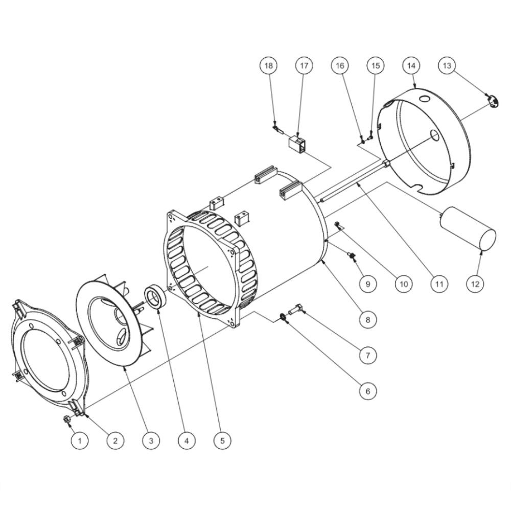 Alternator Diagram and Parts List for GEN-8000-0MK0  Mi-T-M Generator
