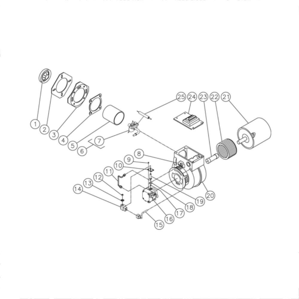 Burner Diagram and Parts List for HDS-4005-1H6G  Mi-T-M Pressure Washer