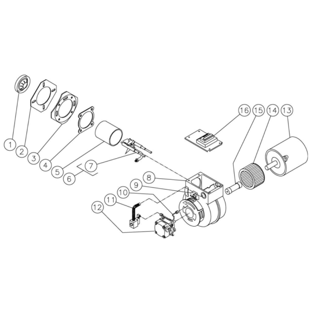 Burner Fuel Tank Diagram and Parts List for HVS-4004-0H6A  Mi-T-M Pressure Washer
