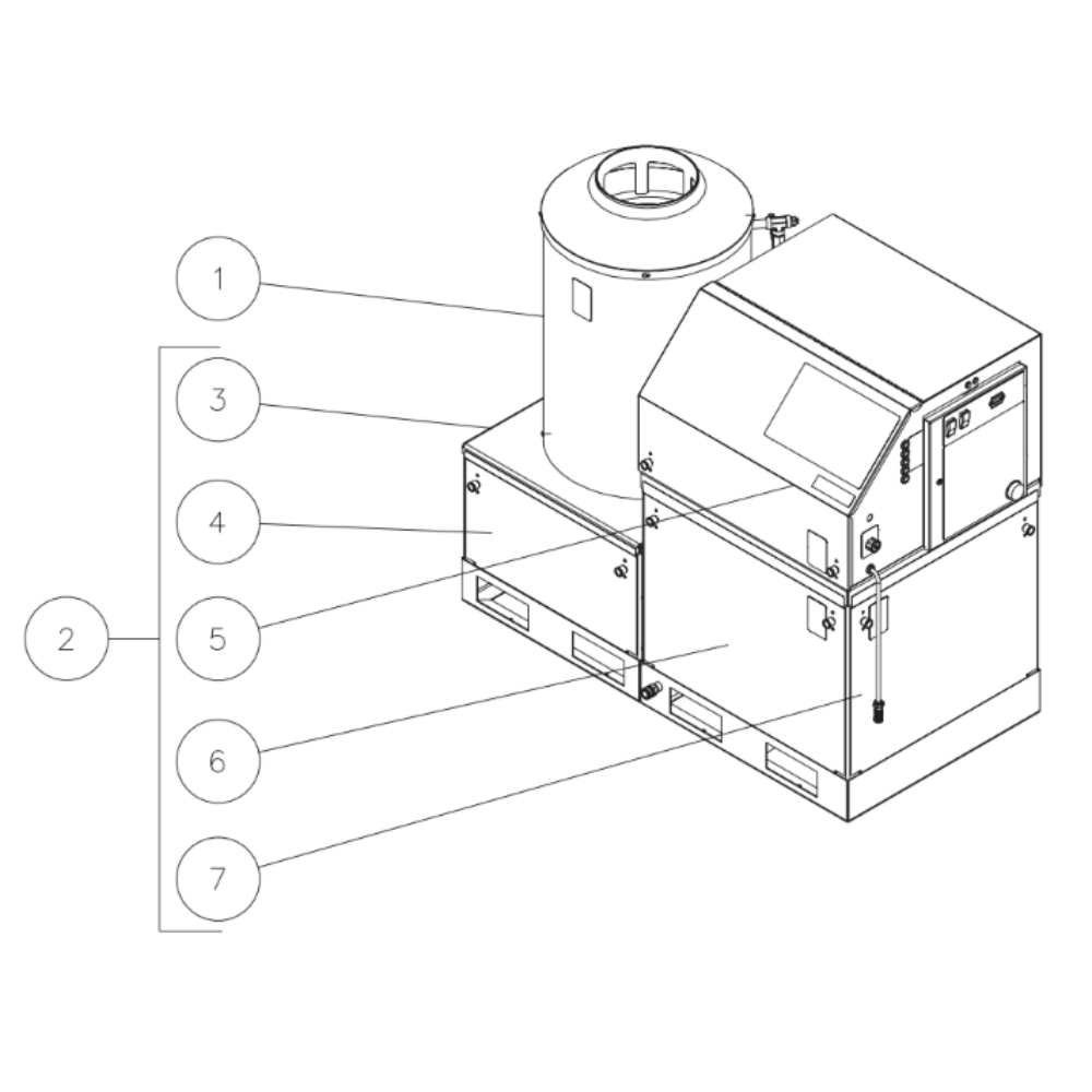 Stainless Steel Modualr Panels Diagram and Parts List for HEG  Mi-T-M Pressure Washer