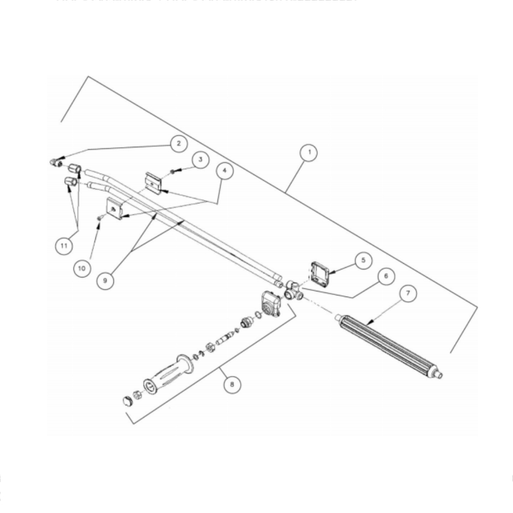 Dual Lance Diagram and Parts List for HDC-3505-0V6G  Mi-T-M Pressure Washer