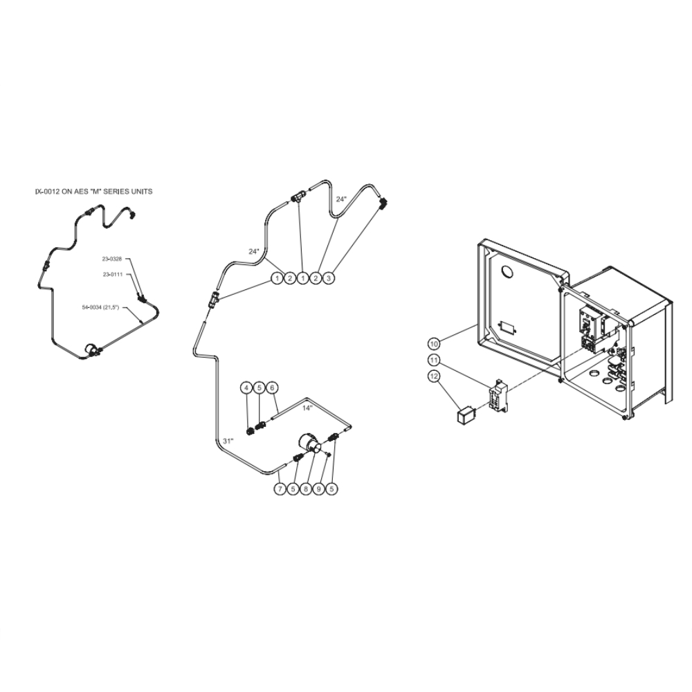 Dual Control Diagram and Parts List for AES-20315-120HM  Mi-T-M Compressor