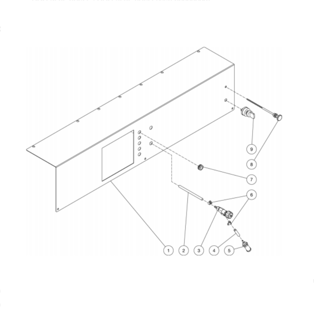 Control Panel Diagram and Parts List for HDC-3505-0V6G  Mi-T-M Pressure Washer