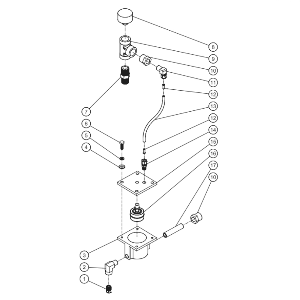 Low Oil Shutdown Diagram and Parts List for ADS-20310-120HM  Mi-T-M Compressor
