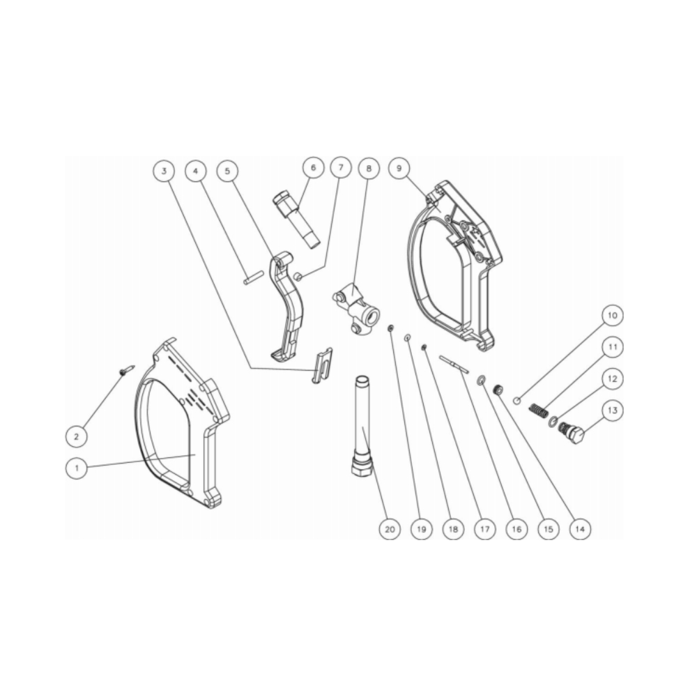 Gun Diagram and Parts List for HDS-4005-2H6G  Mi-T-M Pressure Washer