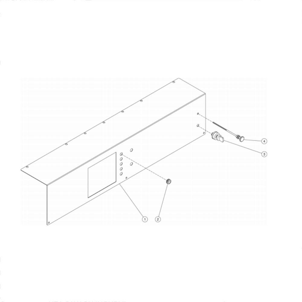 Control Panel Diagram and Parts List for HS-3005-0MGV  Mi-T-M Pressure Washer