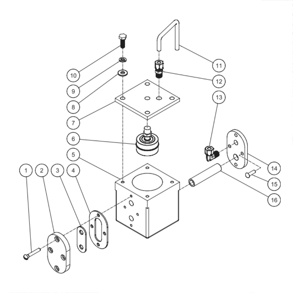 Low Oil Shutdown Diagram and Parts List for AED-46315-120H  Mi-T-M Compressor