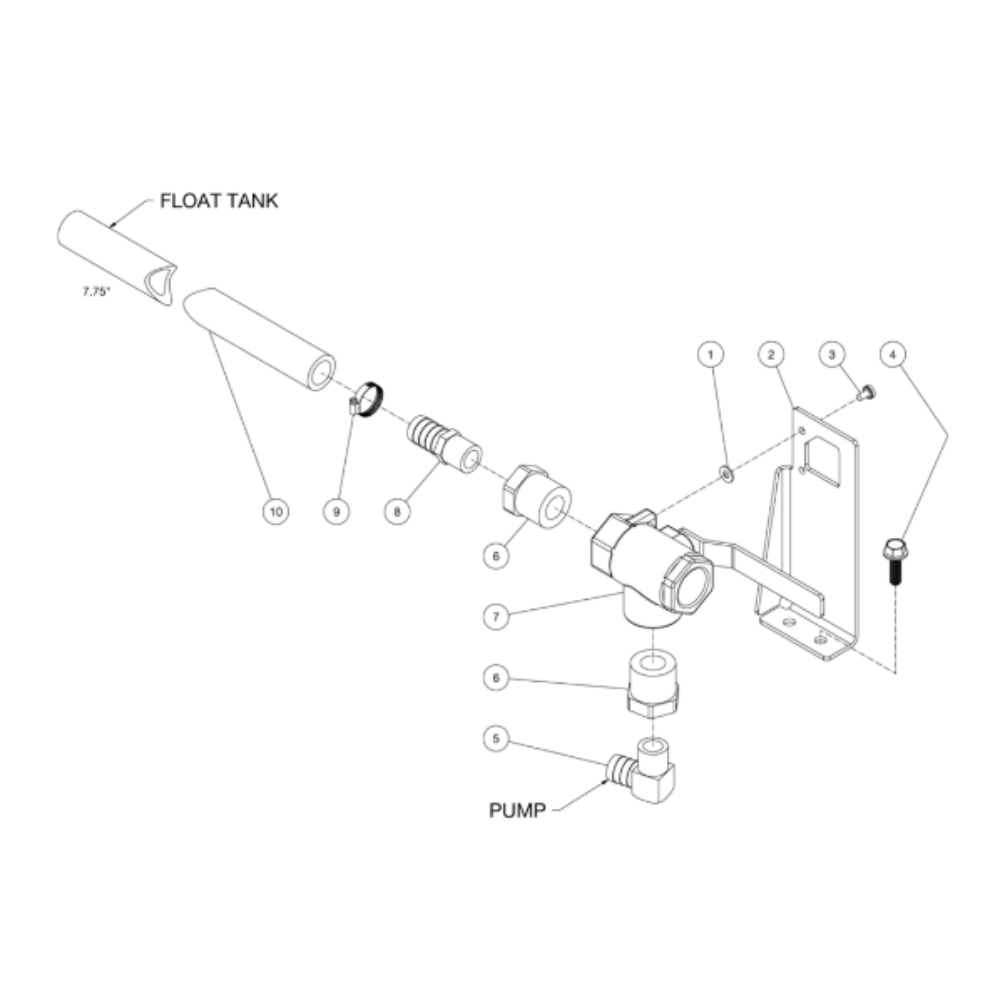 Ball Valve Diagram and Parts List for HDS-3506-0K6A  Mi-T-M Pressure Washer