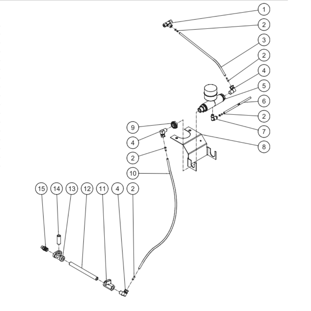 Tank Drain Diagram and Parts List for ADS-20310-120HM  Mi-T-M Compressor