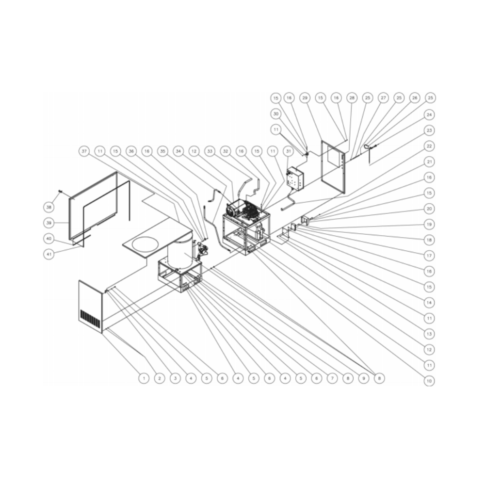 Frame Diagram and Parts List for HG-1805-1208  Mi-T-M Pressure Washer