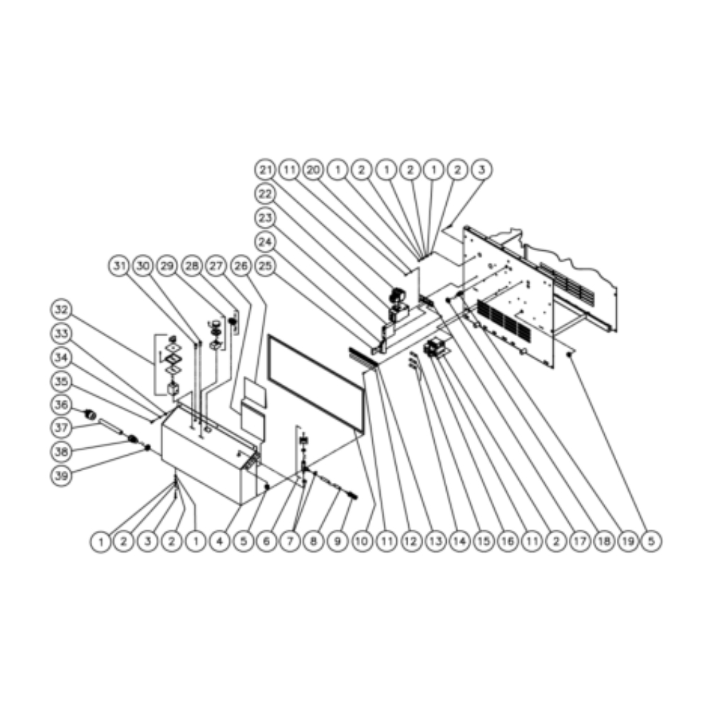 Electric Box Diagram and Parts List for HHD-3004-0E3G  Mi-T-M Pressure Washer