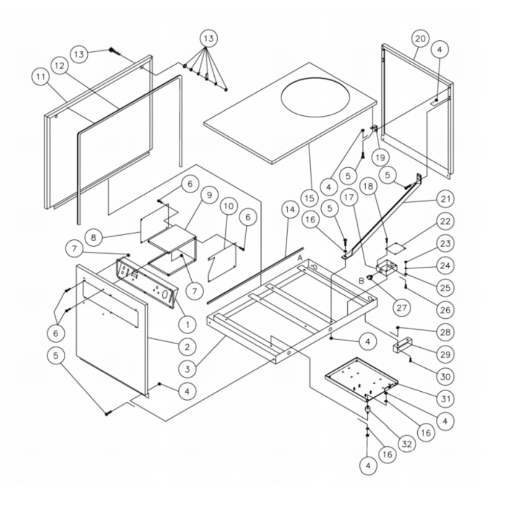 Frame Diagram and Parts List for HG-3004-0M30  Mi-T-M Pressure Washer