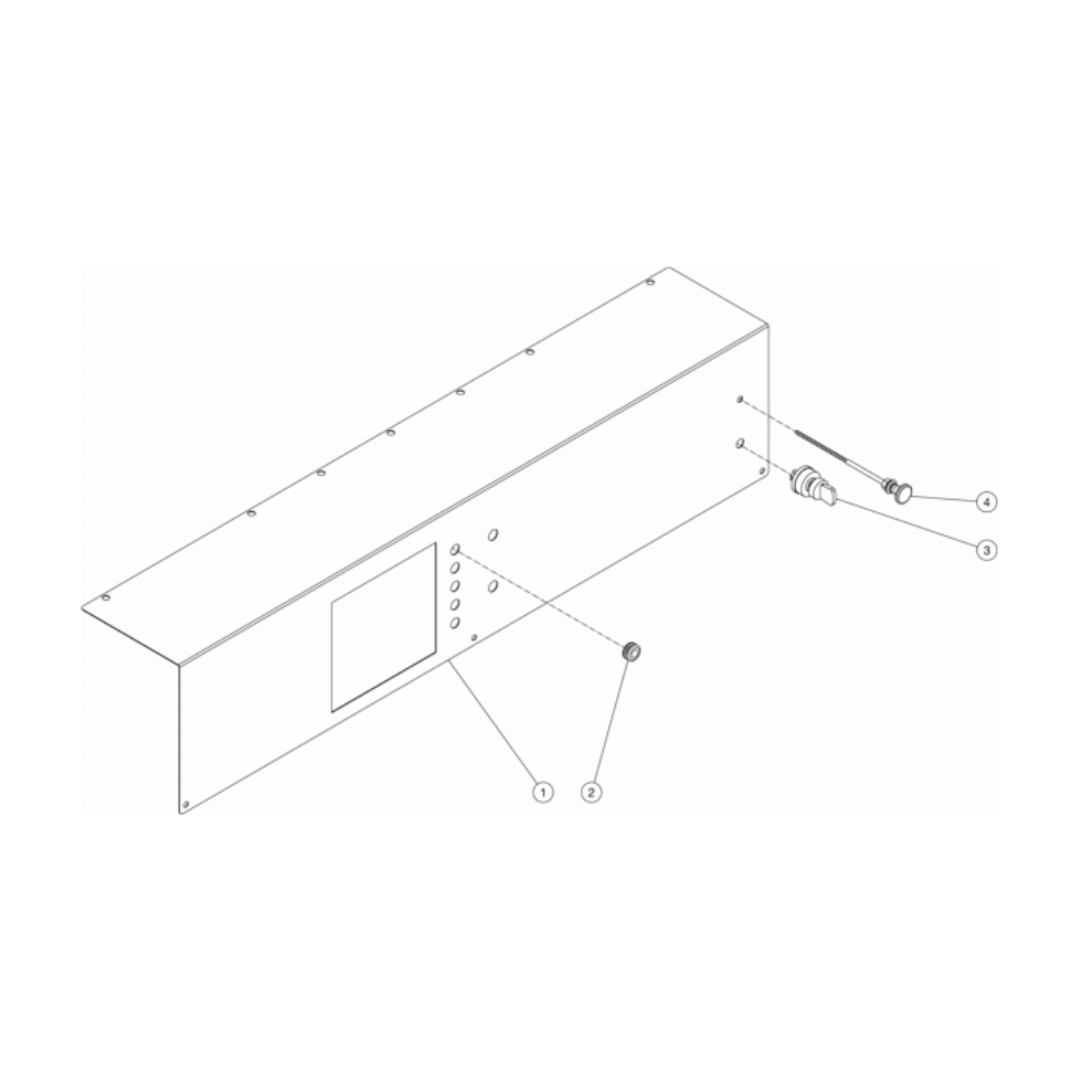 Control Panel Diagram and Parts List for HS-3505-0MGK  Mi-T-M Pressure Washer