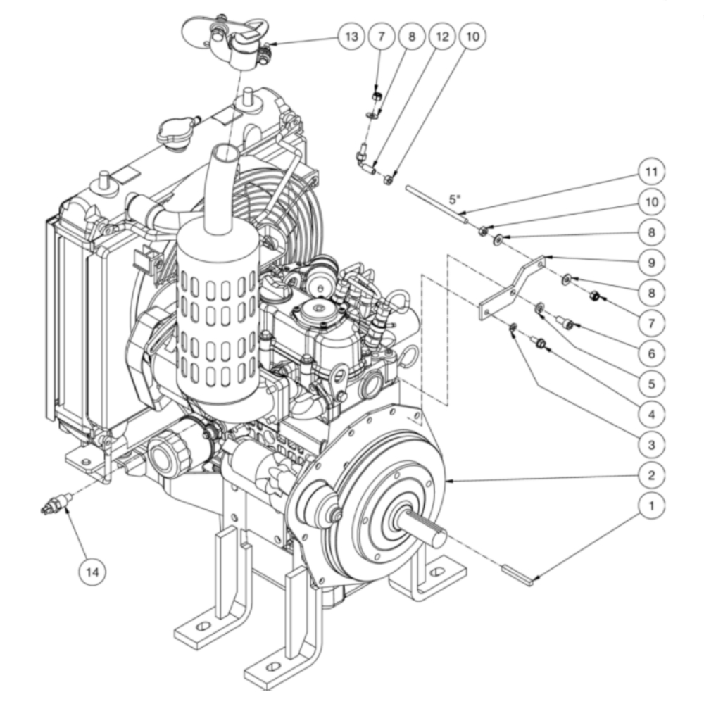 Engine Diagram and Parts List for HVS-3505-0B7G  Mi-T-M Pressure Washer