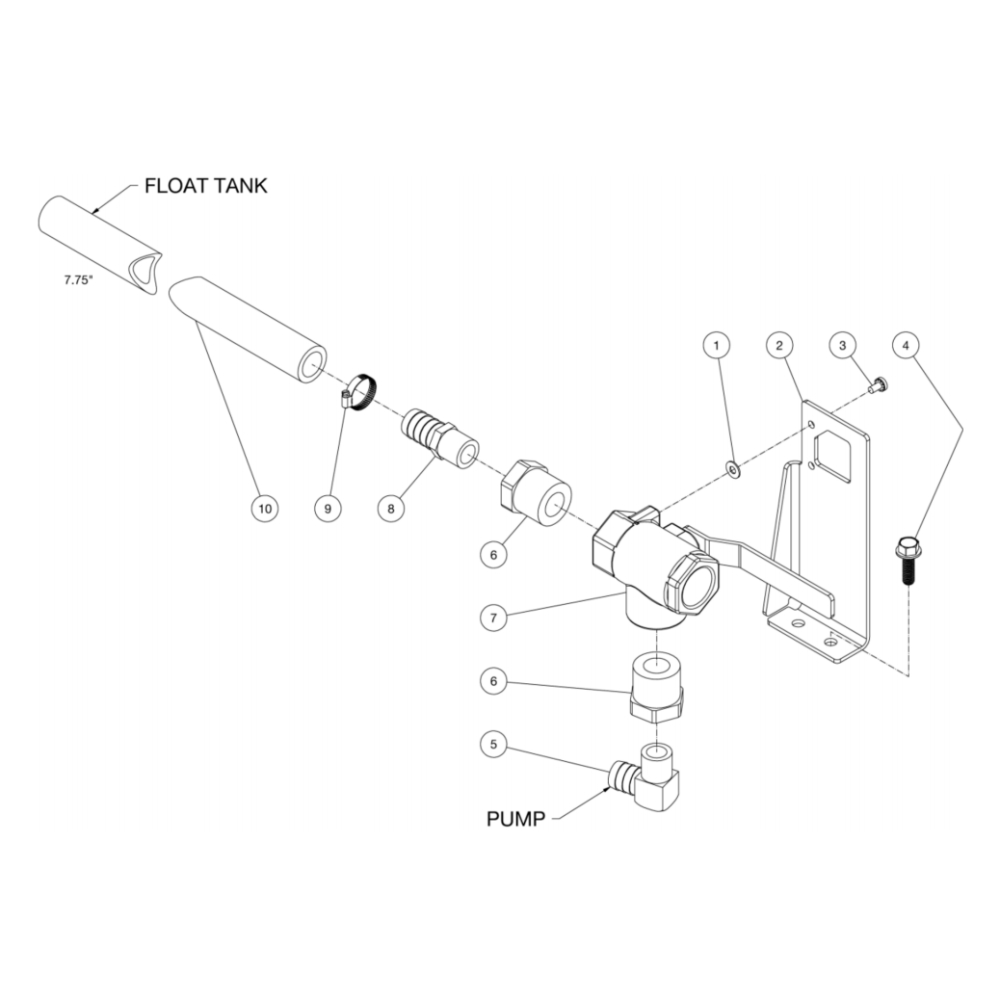 Ball Valve Diagram and Parts List for HDS-4005-0B7G  Mi-T-M Pressure Washer
