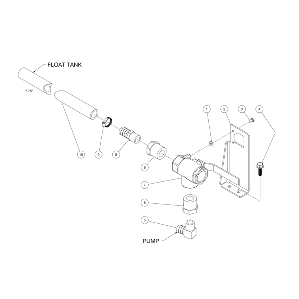 Ball Valve Diagram and Parts List for HDS-4005-0K6G  Mi-T-M Pressure Washer