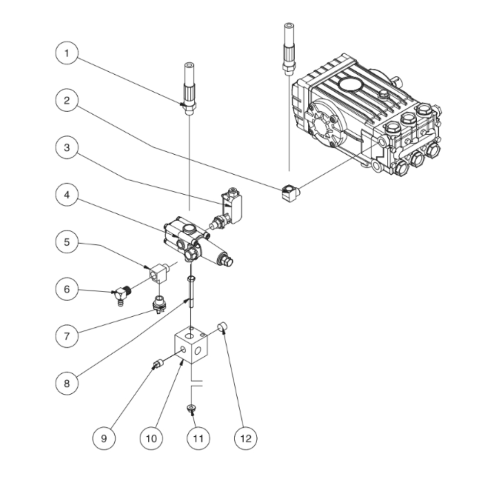 K7 Option Diagram and Parts List for HEG  Mi-T-M Pressure Washer