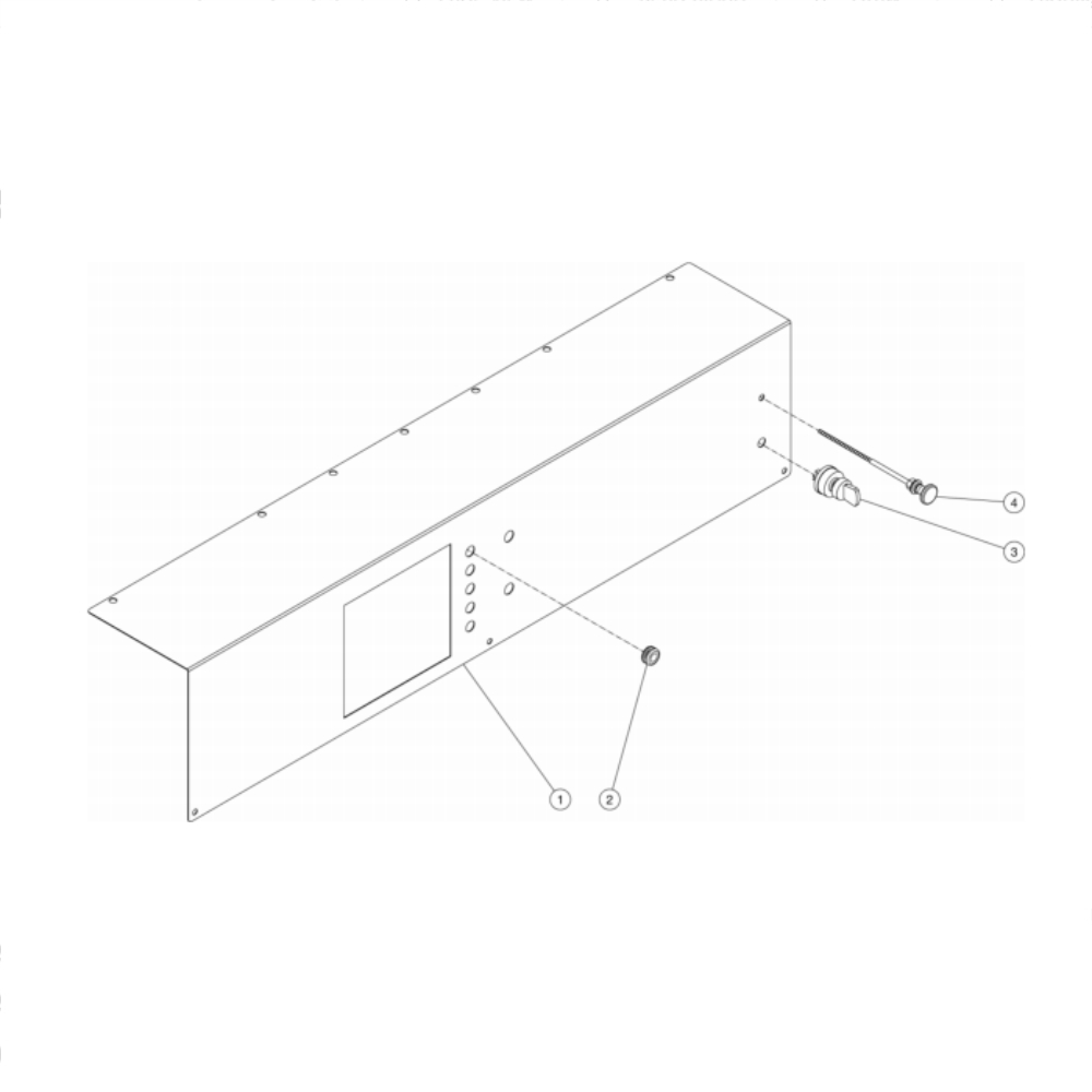 Control Panel Diagram and Parts List for HS-3506-0MGH  Mi-T-M Pressure Washer