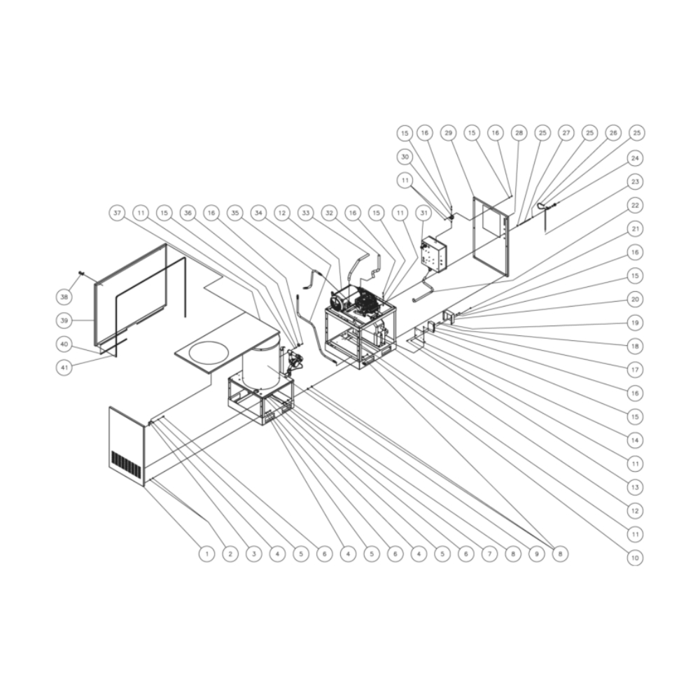 Frame Diagram and Parts List for HG-3004-3575  Mi-T-M Pressure Washer
