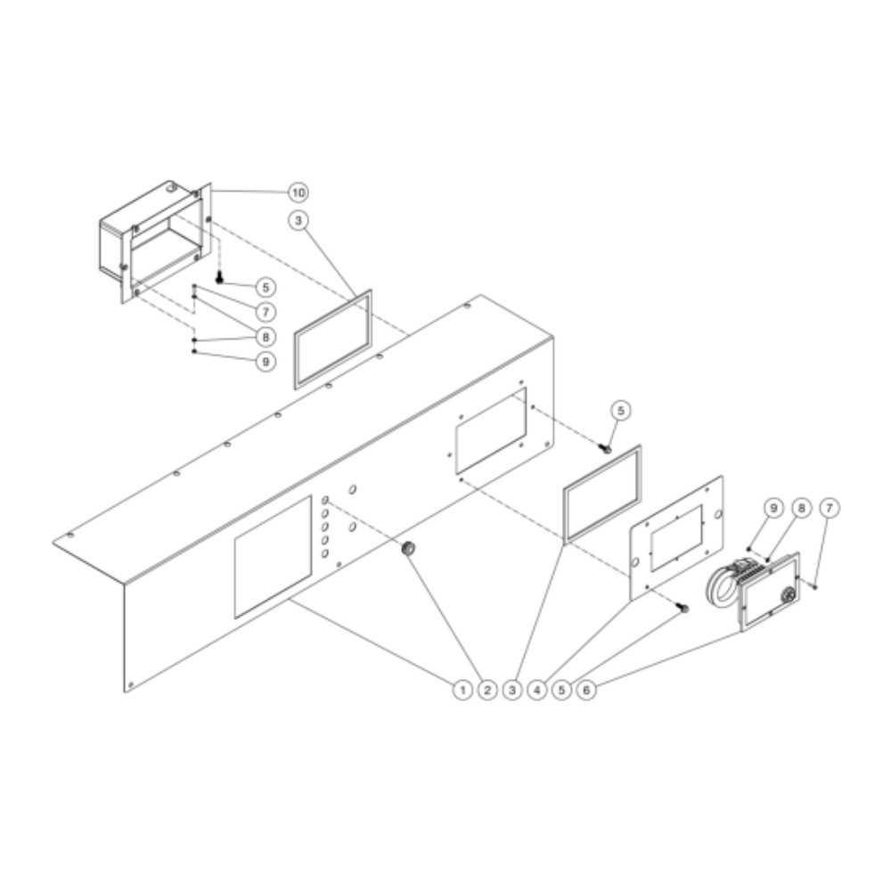 Control Panel Diagram and Parts List for HDS-3006-0R7G  Mi-T-M Pressure Washer
