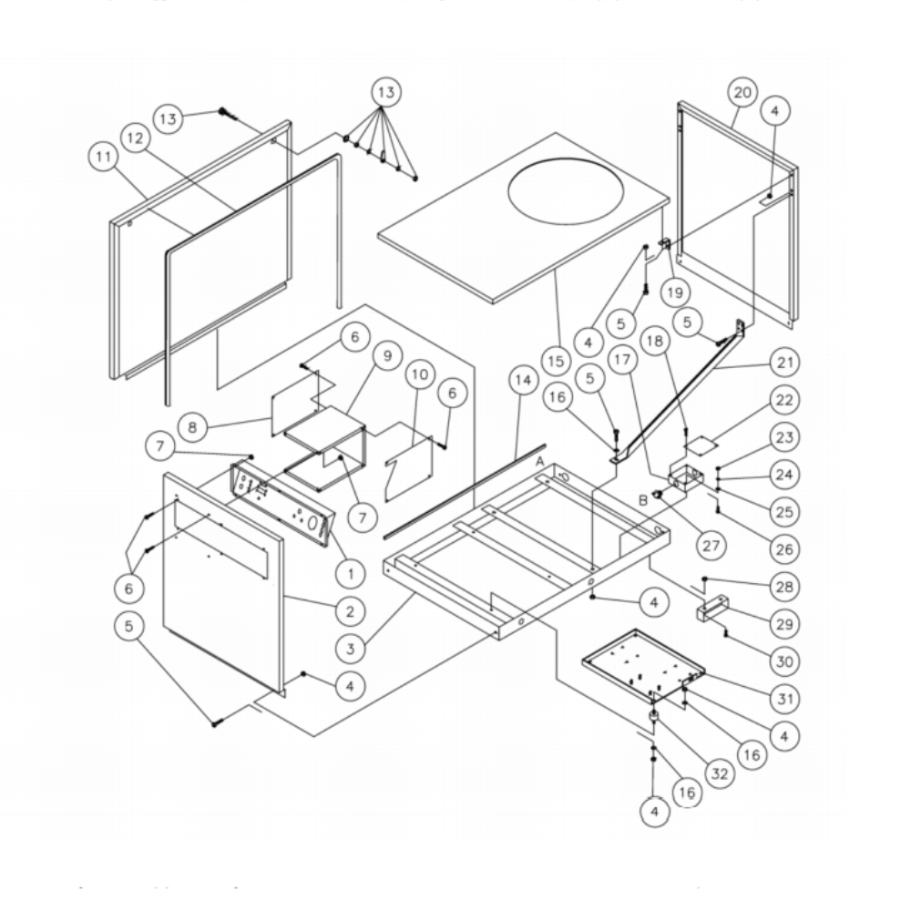 Frame Diagram and Parts List for HG-3004-0M10  Mi-T-M Pressure Washer