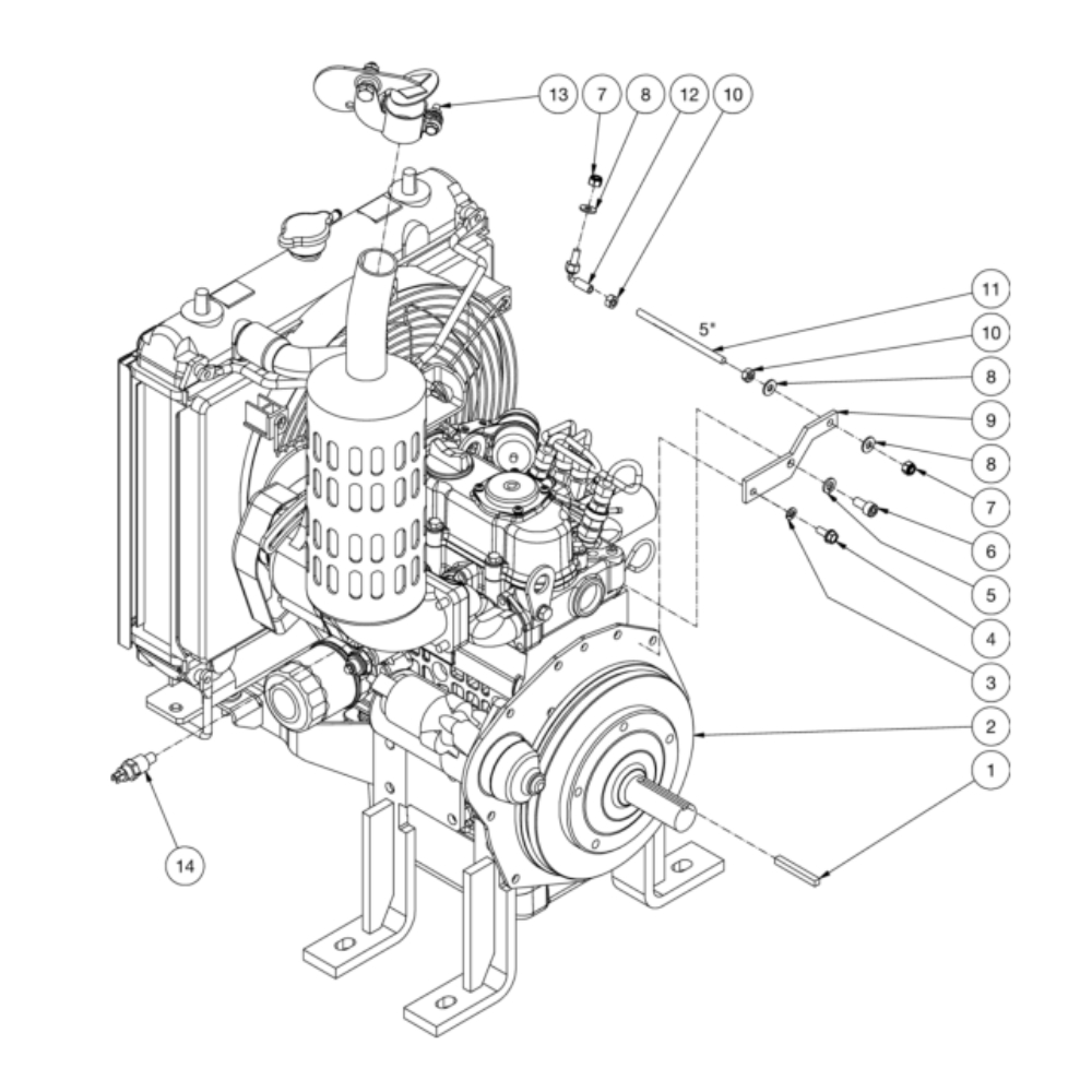 Engine Diagram and Parts List for HS-3006-0MDK  Mi-T-M Pressure Washer