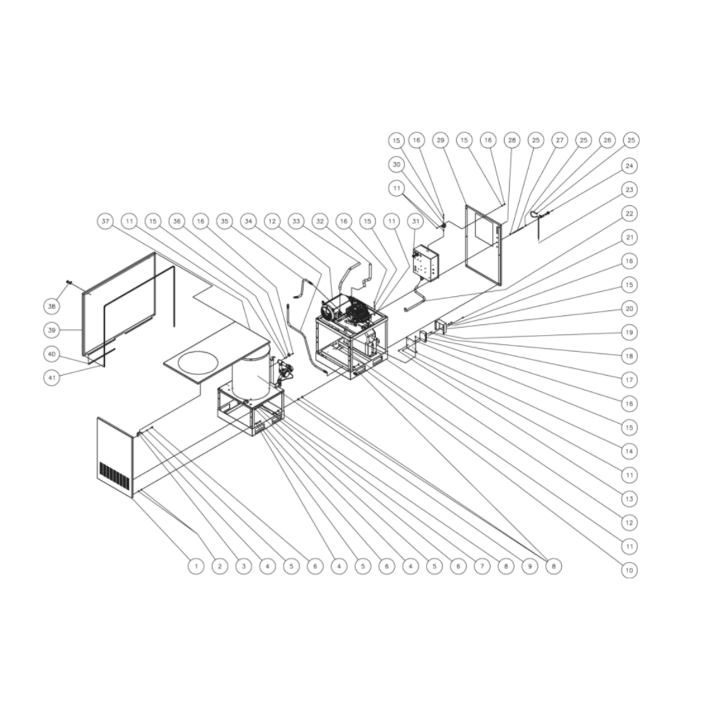 Frame Diagram and Parts List for HG-3004-1230  Mi-T-M Pressure Washer