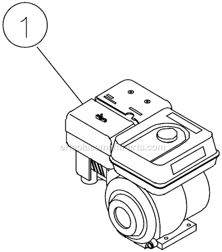 11Hp Honda Electric Start With Battery Option A Diagram and Parts List for AC2-PH11-30M  Mi-T-M Compressor