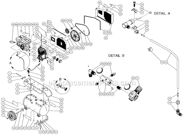 Page I Diagram and Parts List for AC2-PR09-30M  Mi-T-M Compressor