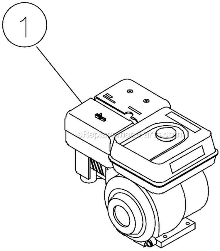 11Hp Honda Electric Start With Battery Option A Diagram and Parts List for AC2-PV11-30M  Mi-T-M Compressor