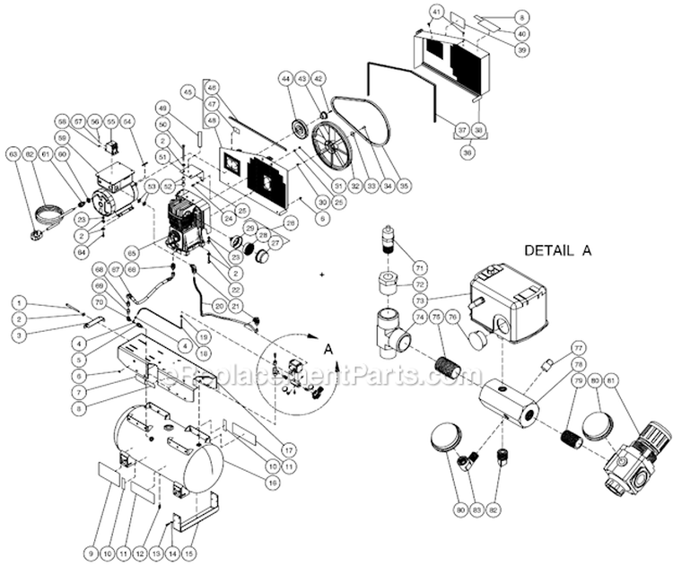 Page D Diagram and Parts List for AC2-SE05-30M  Mi-T-M Compressor