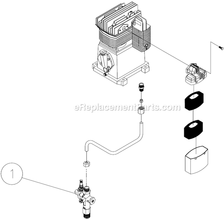 Page B Diagram and Parts List for AC2-SE05-60M  Mi-T-M Compressor