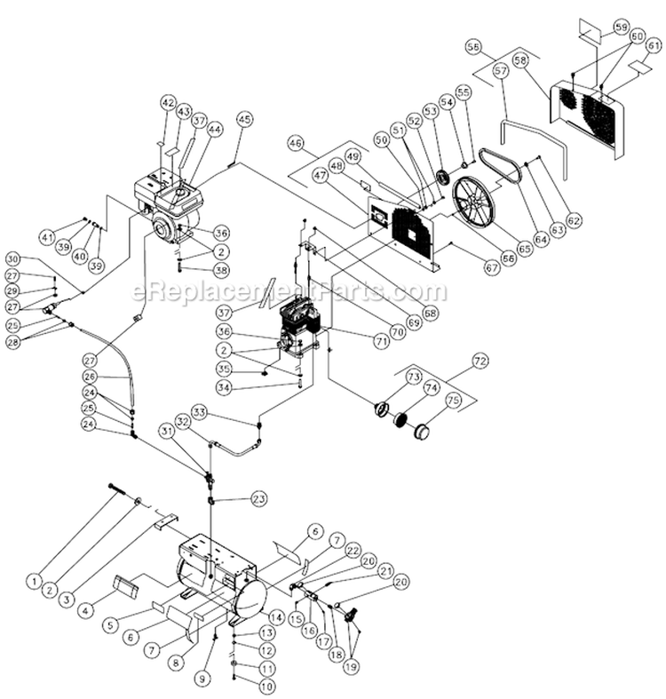 Page F Diagram and Parts List for AC2-SH08-20M  Mi-T-M Compressor