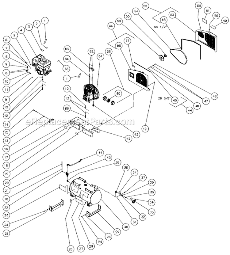 Page F Diagram and Parts List for AC2-SH08-30M  Mi-T-M Compressor