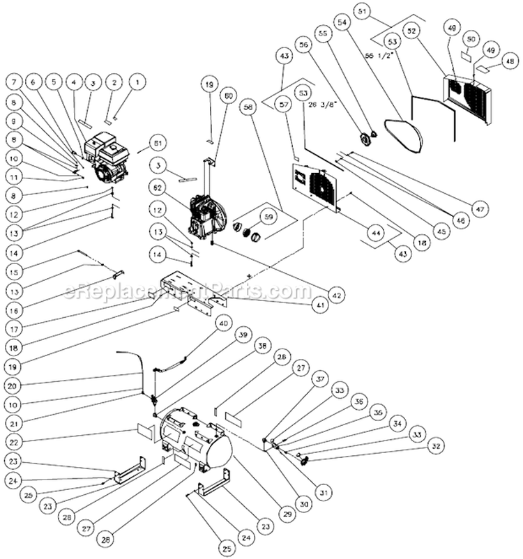 Page F Diagram and Parts List for AC2-SH11-30M  Mi-T-M Compressor