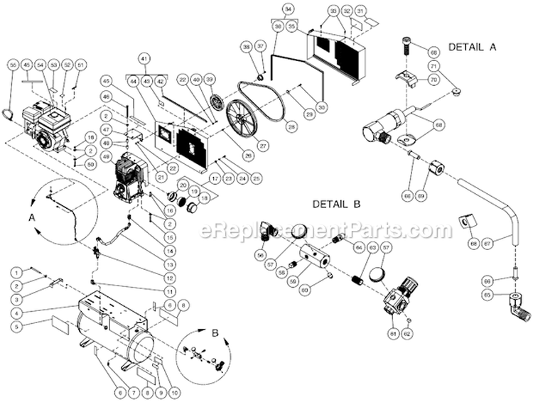 Page F Diagram and Parts List for AC2-SR09-20M  Mi-T-M Compressor