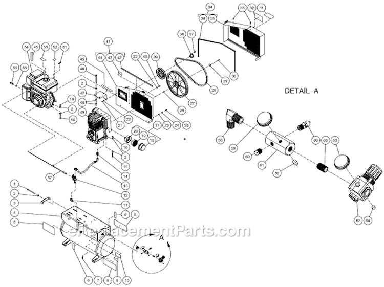 Page F Diagram and Parts List for AC2-SV09-20M  Mi-T-M Compressor