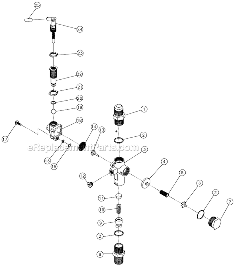 Pilot Valve Diagram and Parts List for AC2-SV09-30M  Mi-T-M Compressor