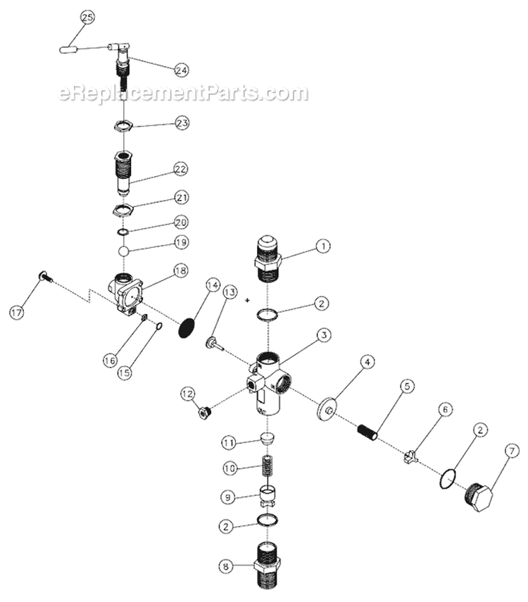 Pilot Valve Diagram and Parts List for AG2-SH13-08M  Mi-T-M Generator