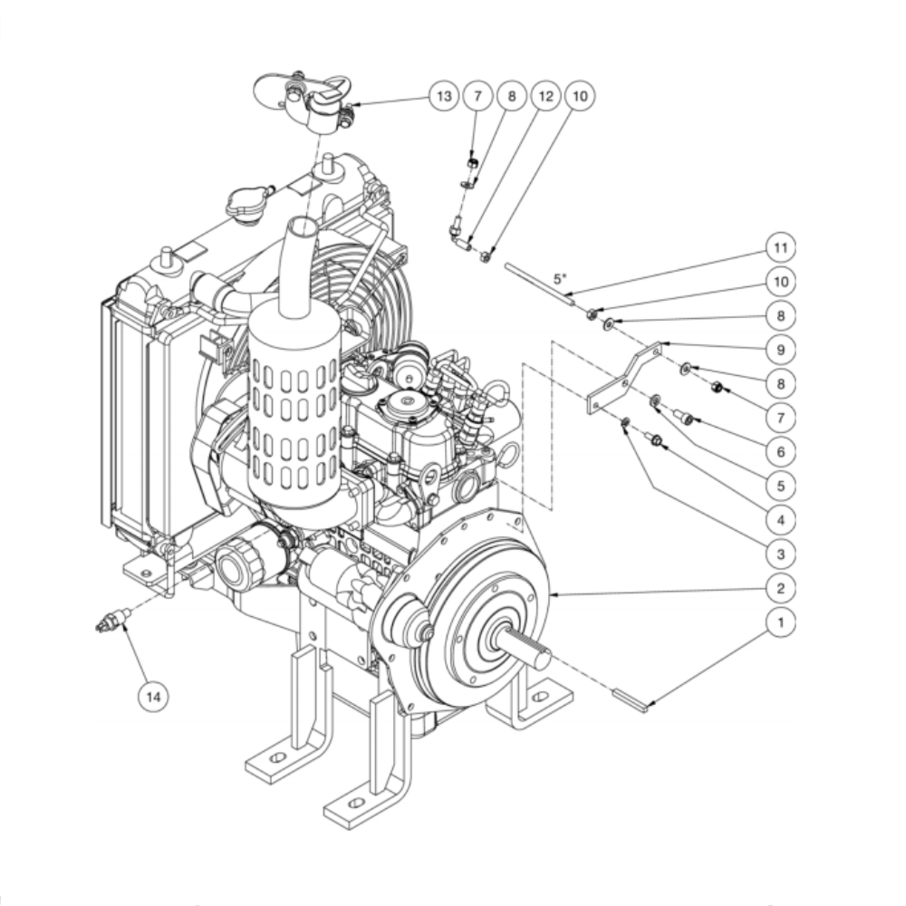 Engine Diagram and Parts List for HS-3505-0MDK  Mi-T-M Pressure Washer