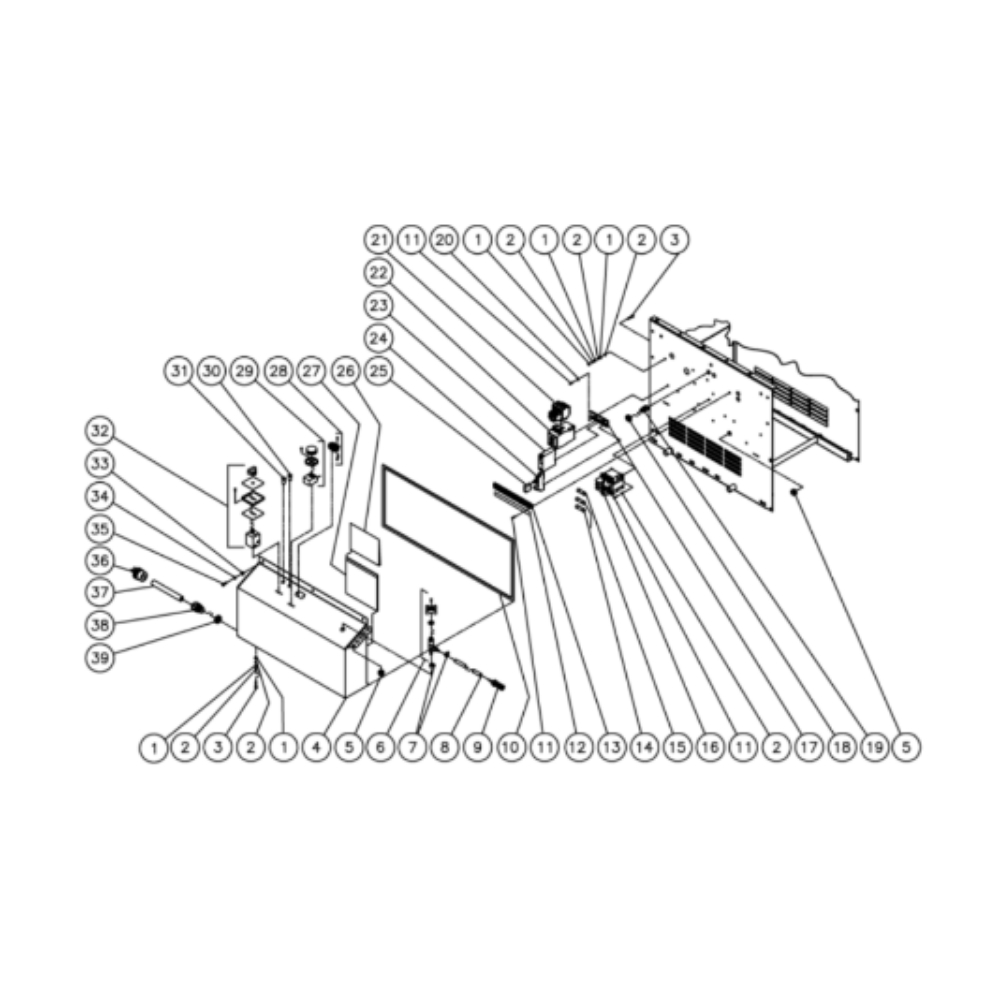 Electric Box Diagram and Parts List for HHD-3005-0E3G  Mi-T-M Pressure Washer
